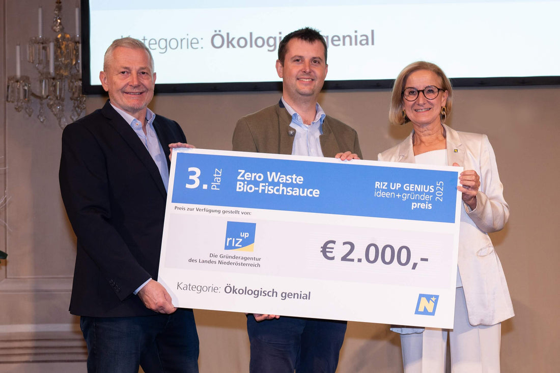 Genusskoarl gewinnt den 3. Platz beim RIZ GENIUS Ideen- und Gründerpreis 2025