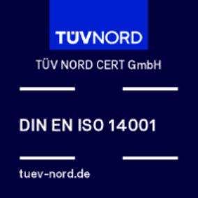 Logo von TÜVNORD für die ISO 14001