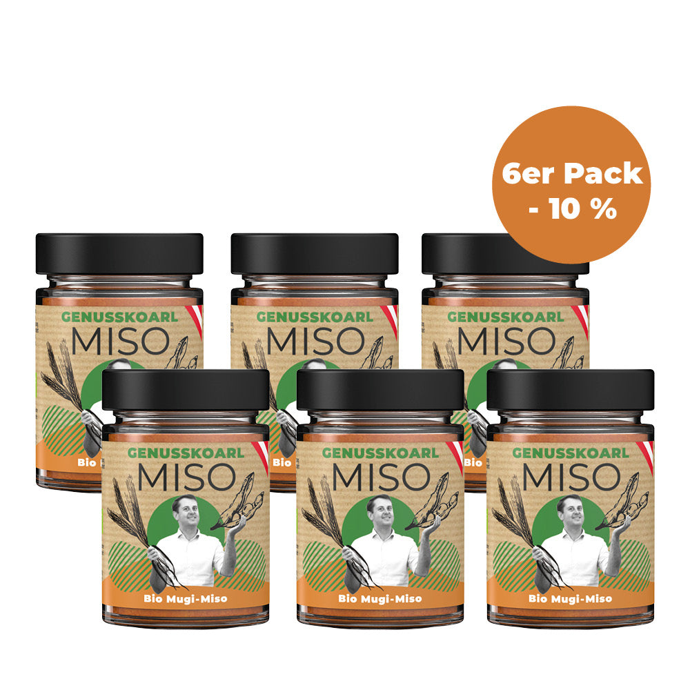 6 Gläser Bio-Mugi Miso aus Oesterreich von Genusskoarl
