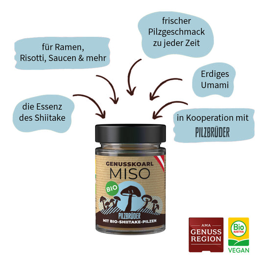 Genusskoarl Bio Shiitake Miso mit Vorteilen
