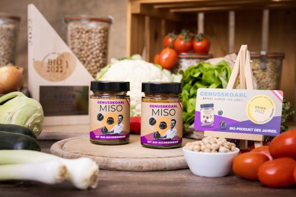 Bio Kichererbsen Miso im Glas – vegane, sojafreie Würzpaste