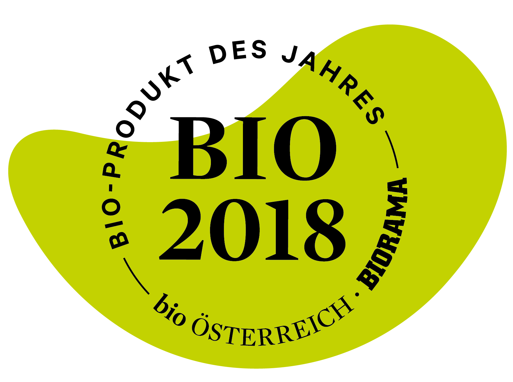 Auszeichnung Bio Produkt des Jahres 2018