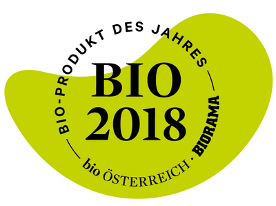 Auszeichnung Bio Produkt des Jahres 2018