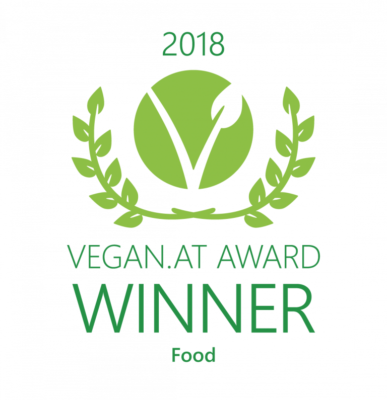 Logo vegan.at Winner 2018