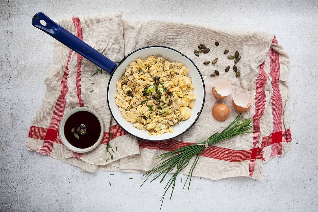 Rührei mit Kürbiskernöl (c) Eva Fischer, Genusskoarl