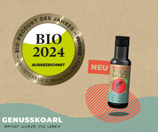 Bio Produkt des Jahres 2024 - die Bio Fischsauce