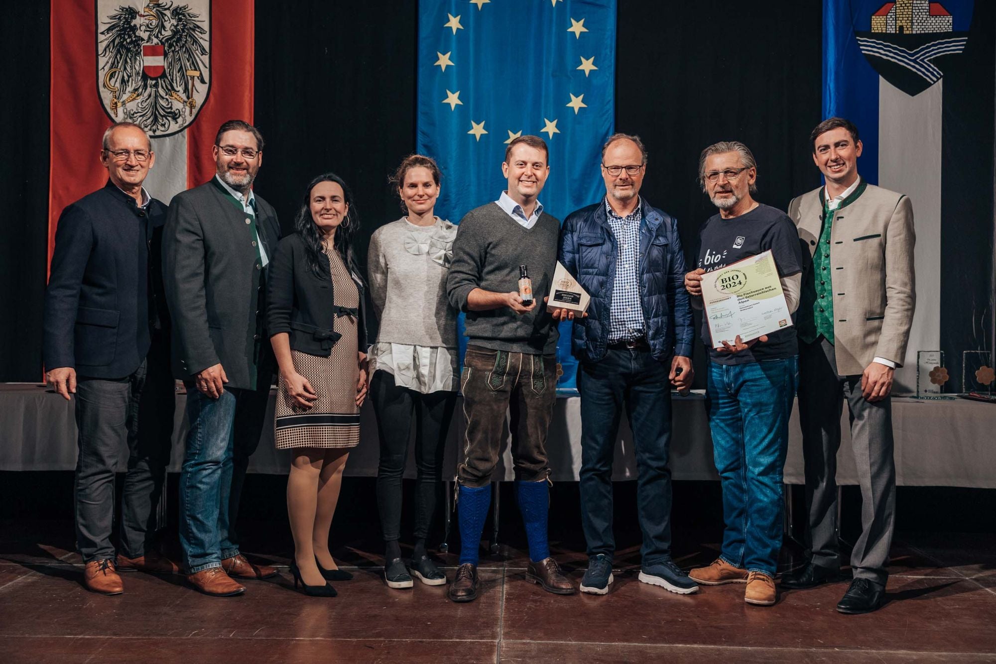 Auszeichnung Bio-Produkt des Jahres 2024 für die Bio-Fischsauce von BIORAMA, Messe Wieselburg & BIO AUSTRIA