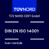 Logo von TÜVNORD für die ISO 14001