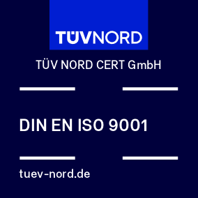 Logo von TÜVNORD für die ISO 9001