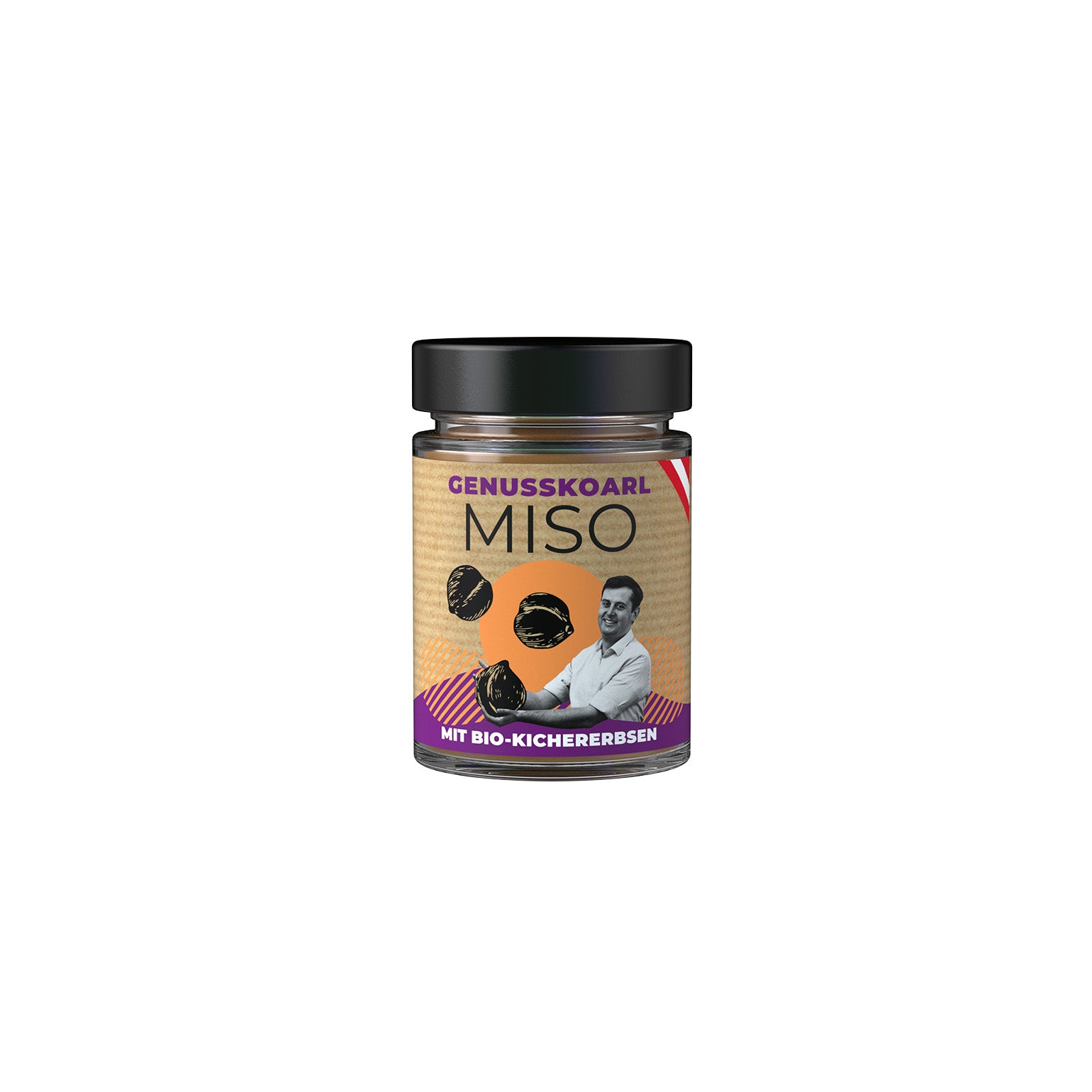 Packshot Bio Kichererbsen Miso 190g von Genusskoarl
