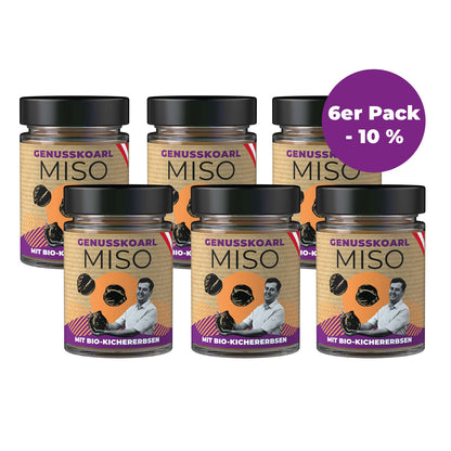 Genusskoarl Bio-Kichererbsen Miso 6 Gläser mit Rabatt