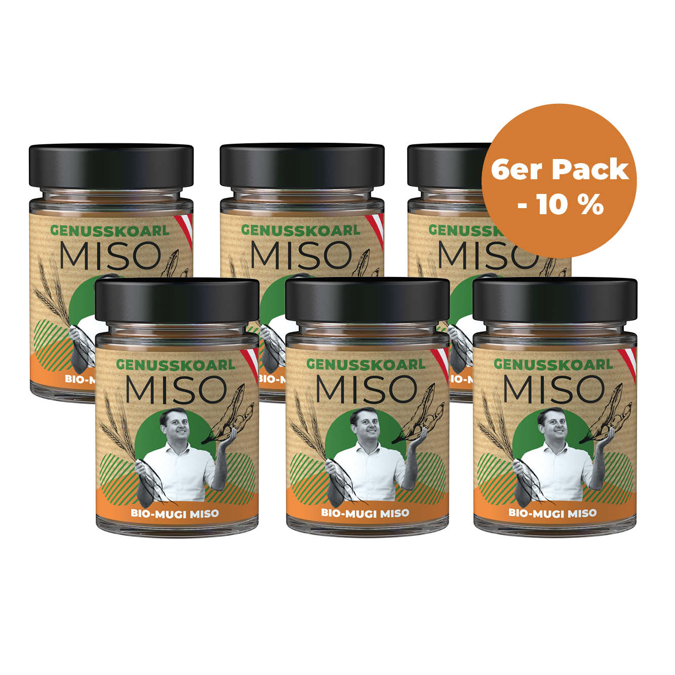 6 Gläser Bio-Mugi Miso aus Oesterreich von Genusskoarl