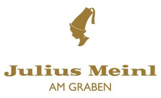 Logo des exklusiven Supermarktes Julius Meinl am Graben in Wien