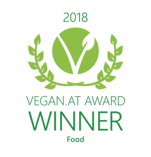 Logo Veganes Produkt des Jahres 2018 - Bio WienerWürze durch die Vegane Gesellschaft Österreich