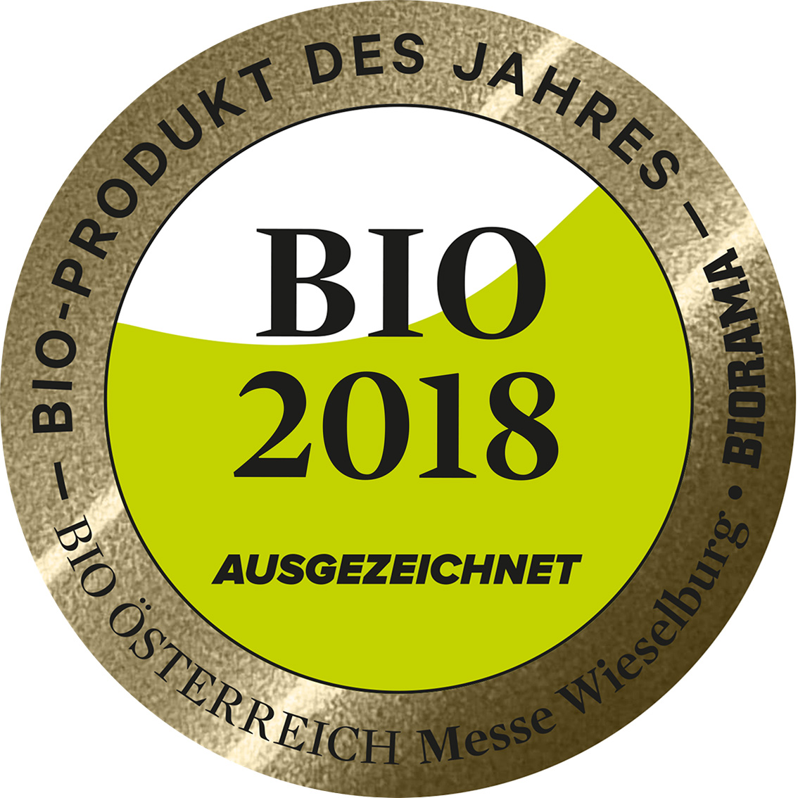 Auszeichnung zum Bio Produkt des Jahres 2018